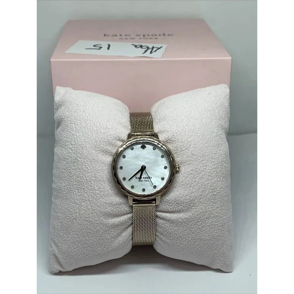 Kate Spade New York KSW1572 Women Rose Gold Stainless Steel Analog Watch FRY117